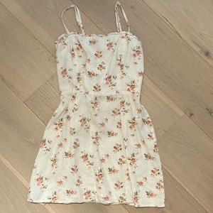 Reformation white linen dress